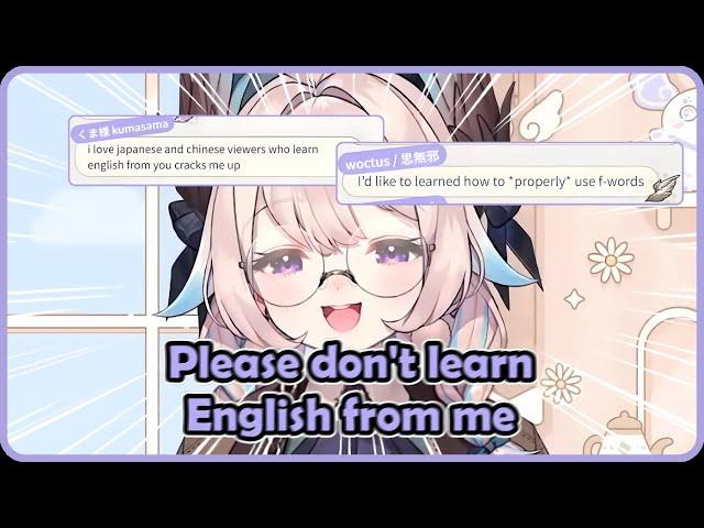 Enna begged Chat not to learn English from her stream LMAO