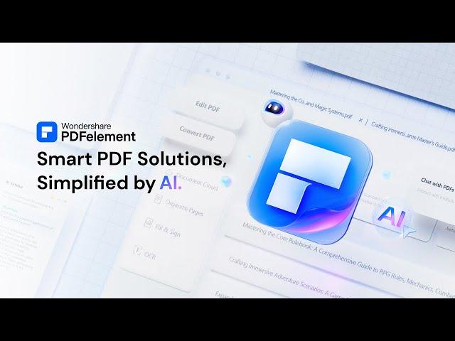 Wondershare PDFelement 11 - Smart PDF Solutions, Simplified by AI