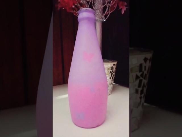 Bottle art with acrylic paints |#diy #paints #bottle #art #youtubeshorts