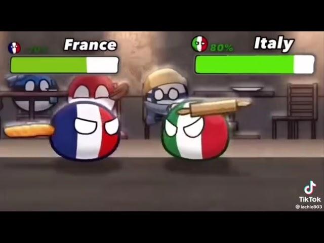 Italy VS All countries Country balls-FIGHT Animation #countryballs  #italy #country #animation