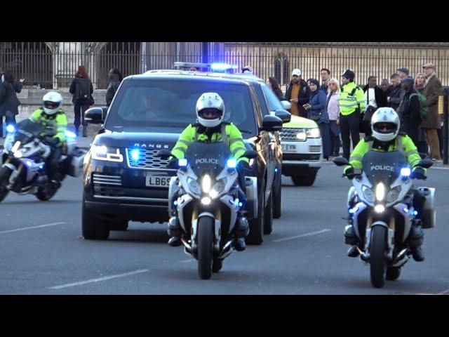 Prime Minster Keir Starmer Escorted By SEG To And From Prime Minister’s Questions 