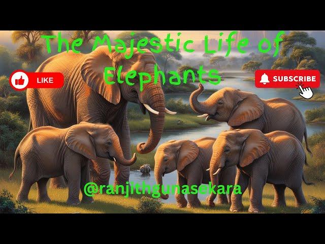 The Majestic Life of Elephants: Activities and Behaviors #wildlife  #Elephants​ #WorldFlora​ #baby