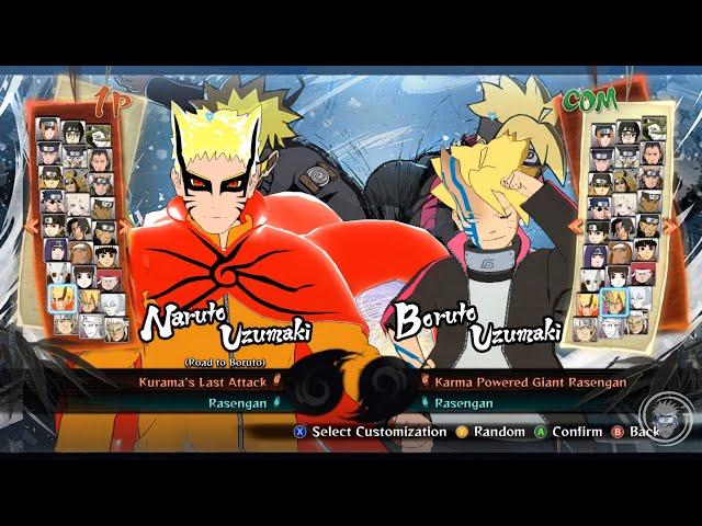 Naruto Ultimate Ninja Storm 5 - All Characters And Outfits (4K)