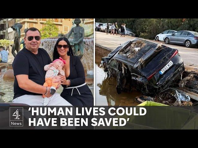 Valencia floods: The story of a man who lost his wife and baby