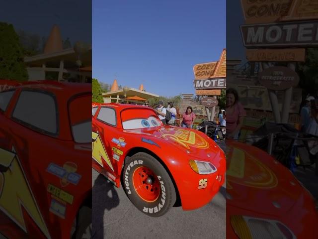 CARS IN REAL LIFE: Lightning McQueen and Mater in Radiator Springs at Disney California Adventure