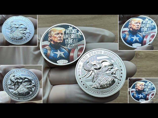 2024 Red State Mint Captain MAGA 1 oz Silver