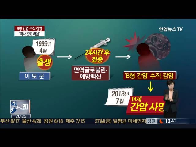 B형간염 예방조치 소홀한 의사 1억7천만원 배상