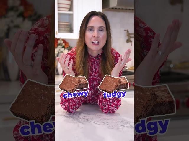 Fudgy or Chewy Brownies: Which One is Better?!  #shorts