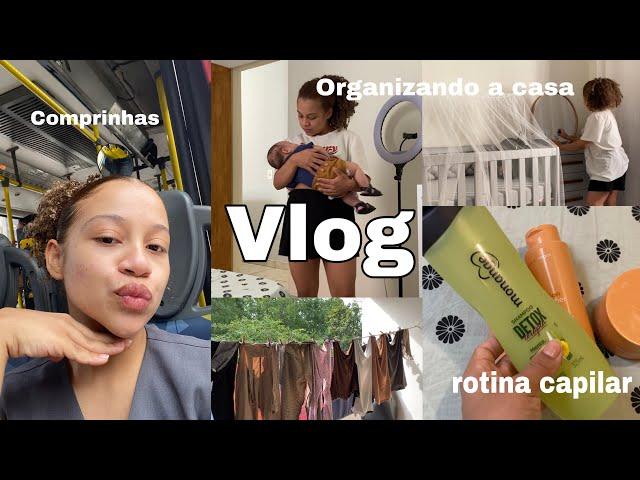 Vlog | organizado a casa, comprinhas, rotina capilar e + ️🫧‍️