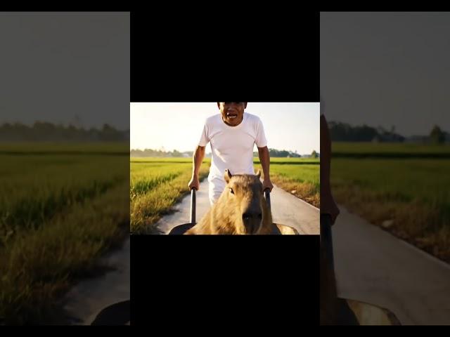 Ông lão và Capybara - Capy muốn tắm cho mát #veo3 #viral #viralvideo #viralshorts