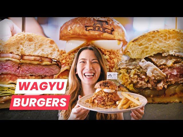 3 Juicy Japanese WAGYU BEEF BURGERS You Need To Try in Tokyo, Japan!