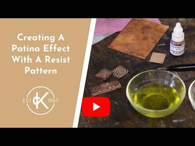  Creating A Patina Effect With A Resist Pattern