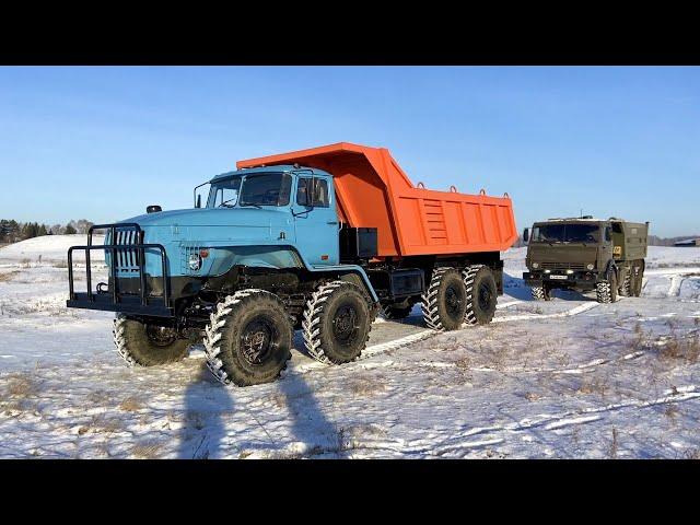 Вездеход 8x8 УРАЛ 4320 + 6x6 КамАЗ 4310 полный привод. Обзор и Тест-Драйв Технолог.