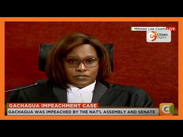 Three-judge bench holds that it has jurisdiction to hear Gachagua impeachment