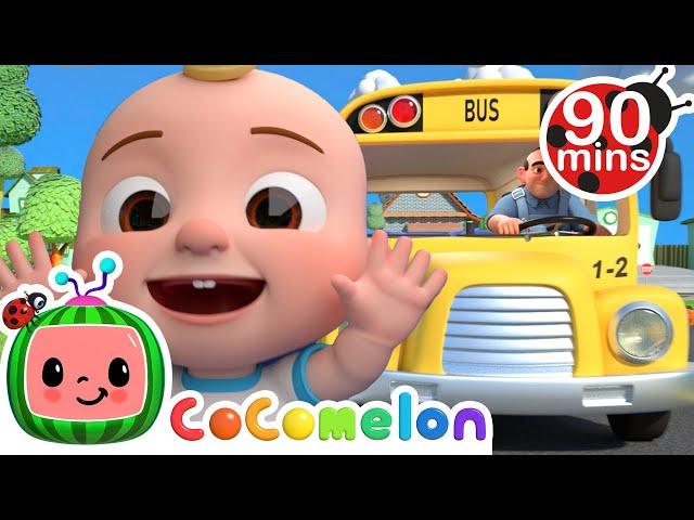 Wheels on the bus +Baby Shark & More Popular @CoComelon Animal Cartoons for Kids | Funny Cartoons