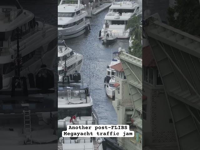 Another megayacht traffic jam, bigger and more!