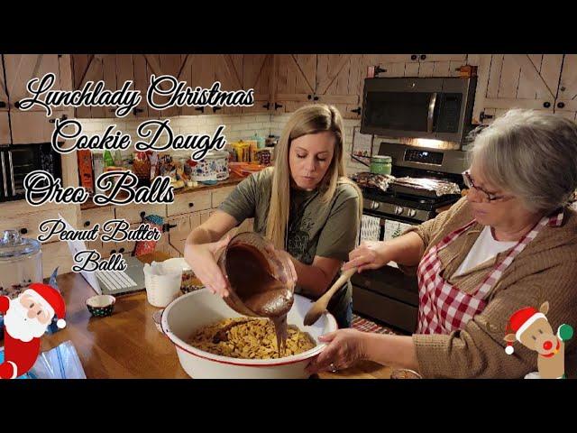 LunchLady Christmas Cookie dough, candy making!