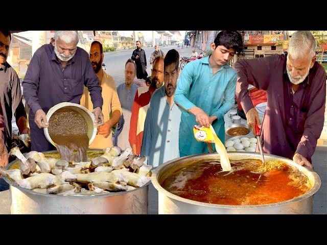 CENTURY OLD LAHORI BONG PAYE COMPLETE MAKING & RECIPE | MOST FAMOUS BONG PAYE BREAKFAST IN PUNJAB