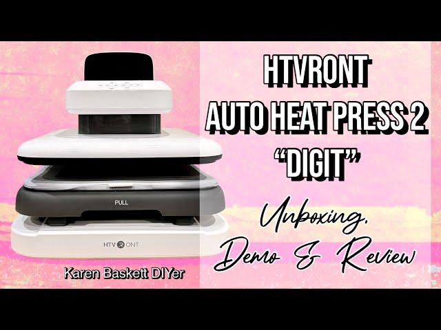 HTVRONT  Auto heat press 2 | ￼unboxing, demo and review