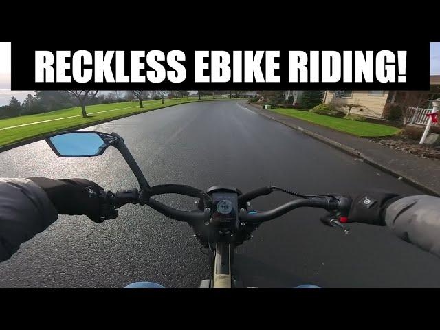 Reckless Ebike Riding! #ebike #lyricgraffitix #electricbike #ebikelife