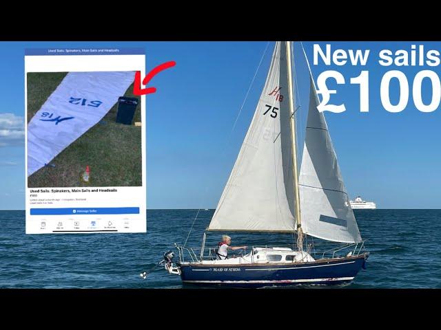 DO NEW SAILS MAKE A DIFFERENCE? | £600 project boat restoration