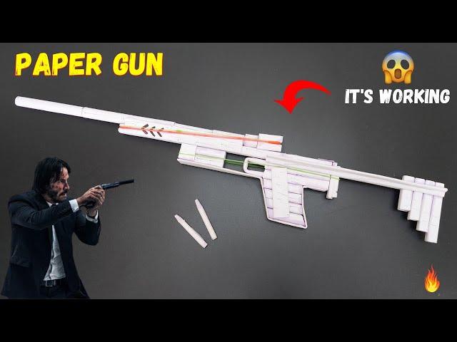 Paper Gun | Paper Gun That Shoots Paper Bullets | Amazing Paper Gun|How to Make Paper Gun That Shoot