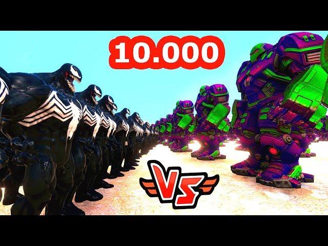 10.000 VENOM VS 10.000 HULKBUSTER  - Süper Kahramanlar