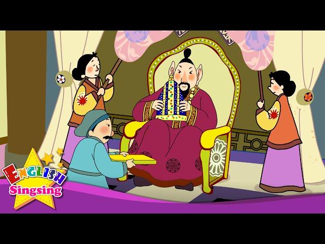 The King has donkey ears - Open your eyes (Imperative sentence) - English story for Kids