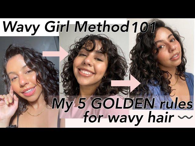 5 GOLDEN RULES/TIPS FOR WAVY HAIR (TYPE 2 HAIR) HOW TO DEFINE, NURTURE, STYLE WAVY HAIR