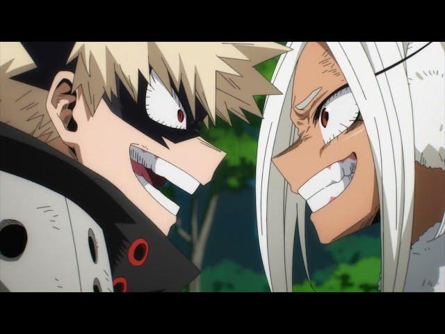 Mirko and Bakugou arguing and fighting | MHA season 7 Episode 7 English Dub