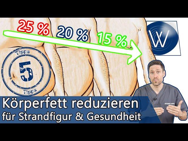 Körperfett reduzieren und zwar dauerhaft: Meine 5 Tipps für eine Strandfigur & weniger Übergewicht!