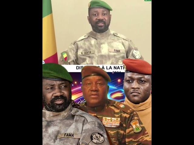 ️AES MALI INDÉPENDANCE : Le Président de l'AES, du Mali, le Colonel Courage s'adresse à la nation