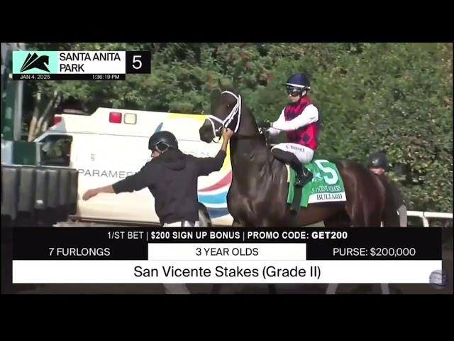 The 2025 San Vicente Stakes (G2) Full Replay | Can Barnes Remain Undefeated?