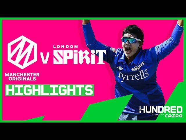 Spirit Edge A Thriller! | Manchester Originals vs London Spirit - Highlights | The Hundred 2021