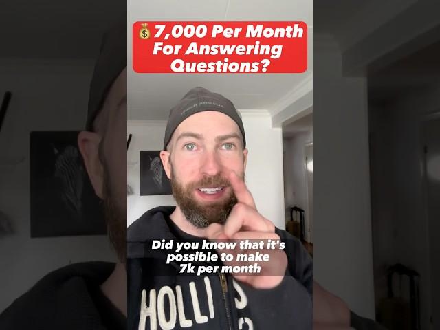 Make Up To $7,000 Per Month Just Answering Questions?