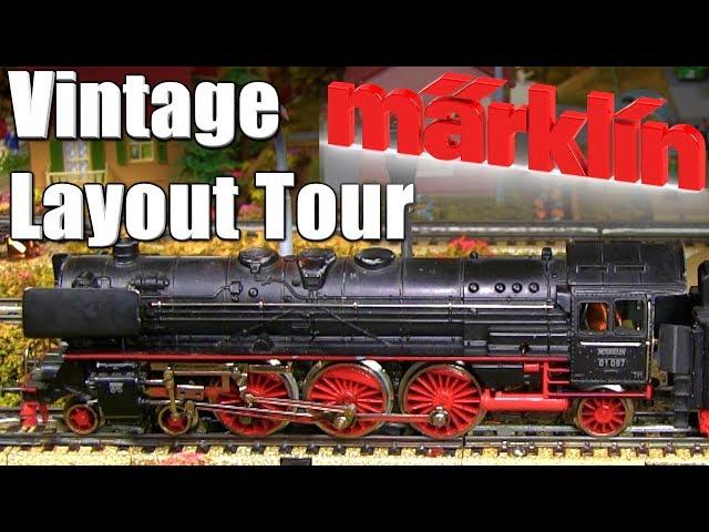 Vintage Marklin HO Scale Model Railroad Layout Tour 1950s Märklin Model Railway