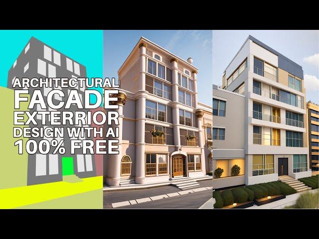 AI architectural exterior design  in less than 1 minutes  by Stable Diffusion, ComfyUi and 3DS MAX