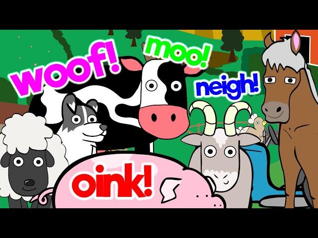 Woof! Oink! Learn Animal Sounds｜Animals For Kids｜Home Learning｜Early Education｜Toddler Fun Learning