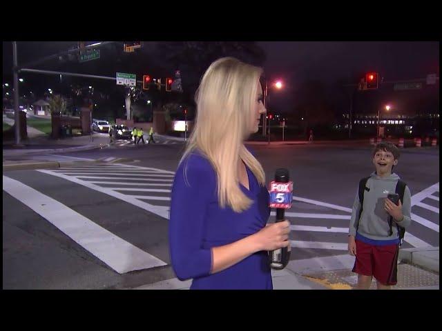 FOX 5 DC reporter hilariously interrupted by screaming boy | FOX 5 DC