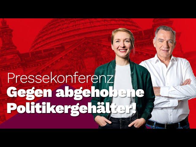 "Abgehobene Politiker Gehälter führen zu abgehobener Politik!" Ines Schwerdtner & Jan van Aken