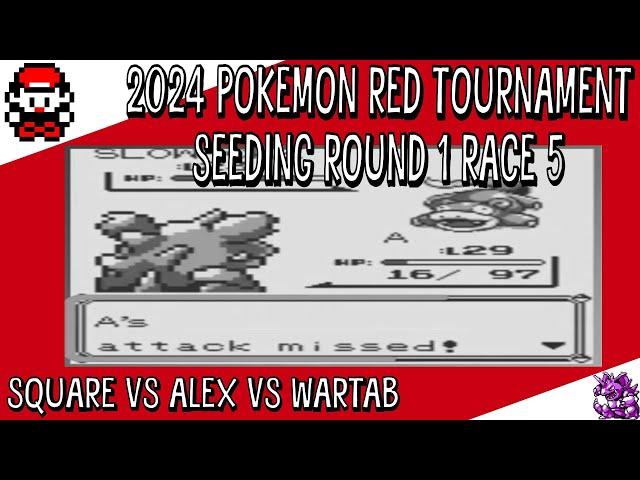 Pokemon Red 2024 Tournament - Round 1 Race 5 - Square vs Alex vs wartab