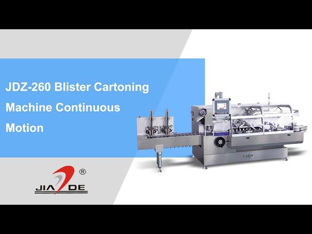 JDZ 260 Blister Cartoning Machine Continuous Motion