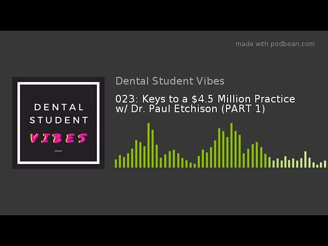 023: Keys to a $4.5 Million Practice w/ Dr. Paul Etchison (PART 1)