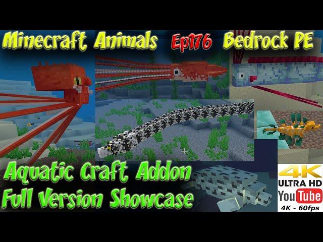 Aquatic Craft Addon Full Version Showcase Download BedrockPE Minecraft Animals Ep176