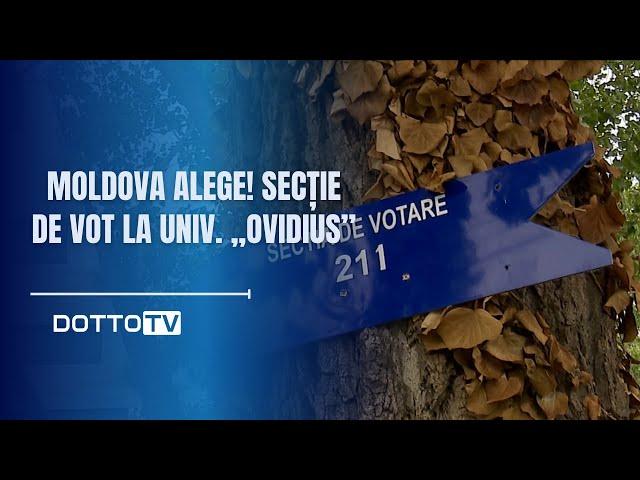 Moldova alege! Secție de vot la Univ. „Ovidius”