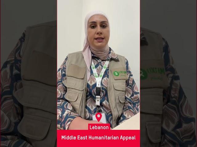 Rima from Oxfam in  Lebanon reports on the emergency response