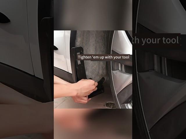 How to Install Tesla Mud Flaps - Easy Step-by-Step Guide!  #tesla #automotive #gadget #installation