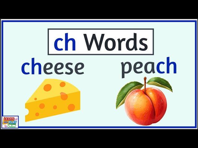 PHONICS- Blending words with the 'ch' sound