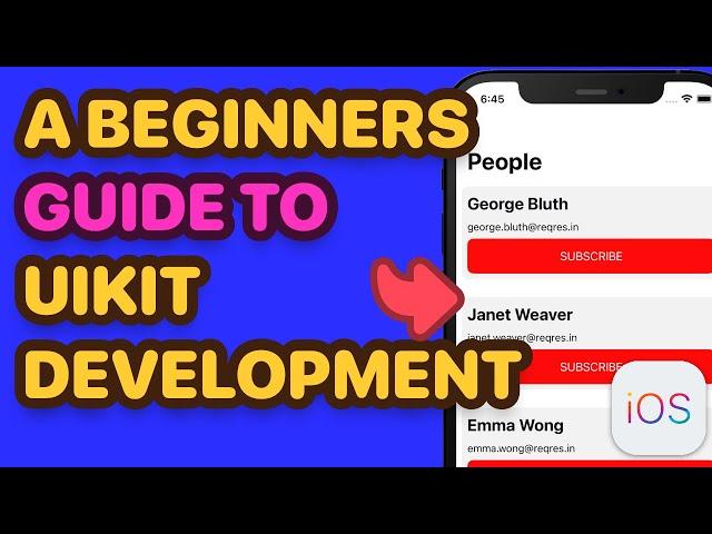 MVVM UIKit Tutorial : Build Your First iOS App Using UIKit  