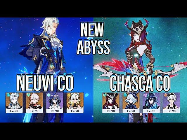 New Abyss Neuvillette C0 & Chasca C0 Spiral Abyss 5 2 Floor 12 Genshin Impact